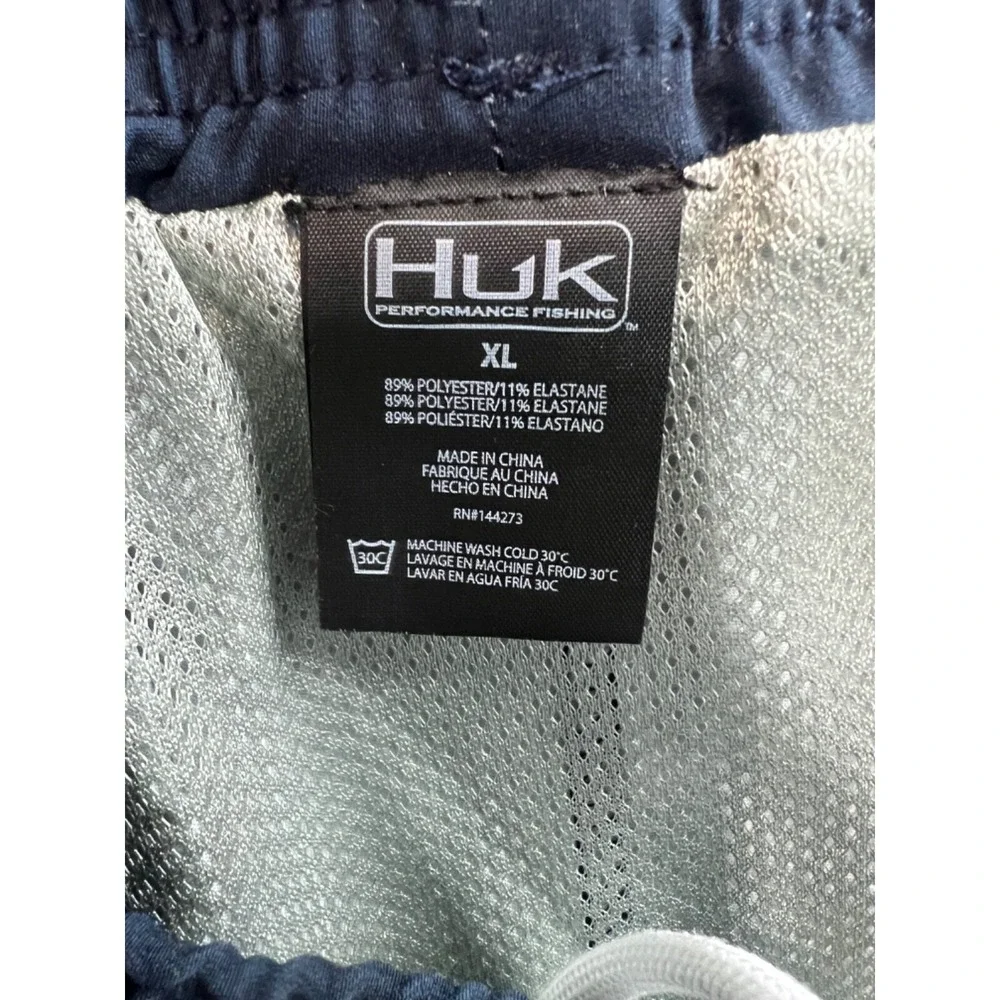HUK Pursuit  Salt Dye Volley Blue Swim Trunks Mens Size XL 5.5